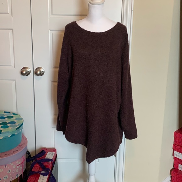 Cynthia Rowley size 1X asymmetrical hemline sweater - Picture 1 of 7